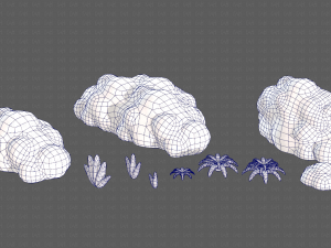 Trees Cartoon V13 3D Model