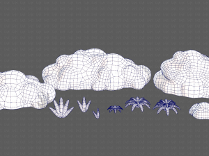 Trees Cartoon V13 3D Model