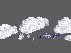 Trees Cartoon V13 3D Model