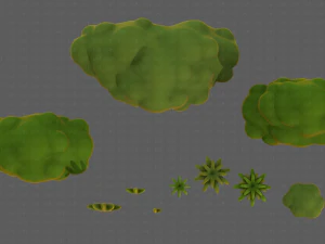 Trees Cartoon V13 3D Model