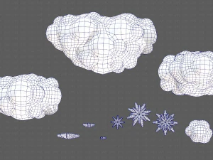 Trees Cartoon V13 3D Model