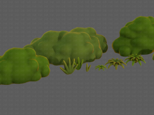 Trees Cartoon V13 3D Model