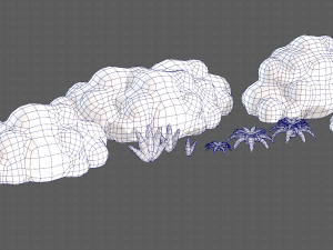 Trees Cartoon V13 3D Model