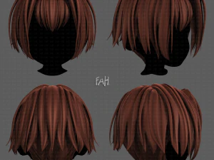 3D Hair style for boy V91 3D Model