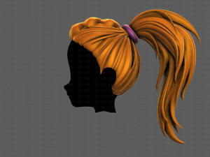 3D Hair style for girl V107 Modelo 3D