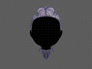 3D Hair style for girl V107 Modelo 3D