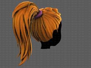 3D Hair style for girl V107 Modelo 3D