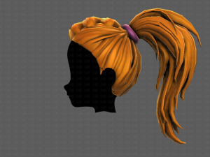 3D Hair style for girl V107 Modelo 3D