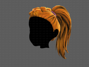 3D Hair style for girl V107 Modelo 3D