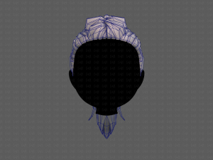 3D Hair style for girl V107 Modelo 3D