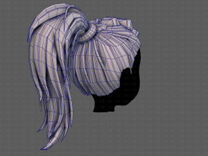 3D Hair style for girl V107 Modelo 3D
