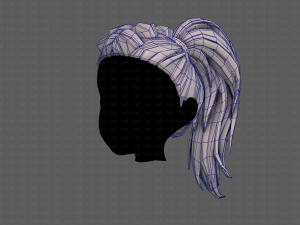 3D Hair style for girl V107 Modelo 3D