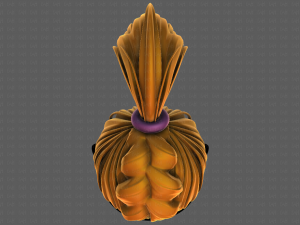 3D Hair style for girl V107 Modelo 3D