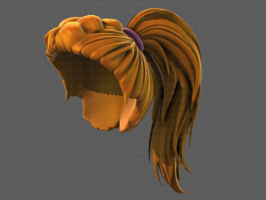 3D Hair style for girl V107 Modelo 3D