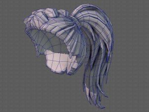 3D Hair style for girl V107 Modelo 3D