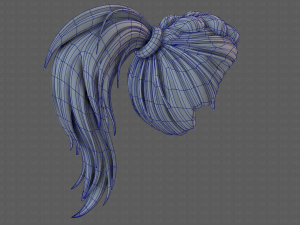 3D Hair style for girl V107 Modelo 3D