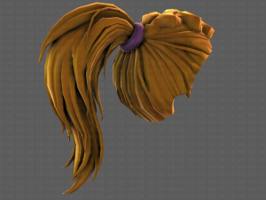 3D Hair style for girl V107 Modelo 3D