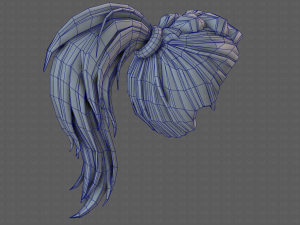 3D Hair style for girl V107 Modelo 3D