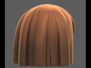 Base Hair for girl V01 3D Модель
