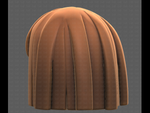 Base Hair for girl V01 3D Модель