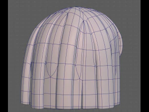 Base Hair for girl V01 3D Model