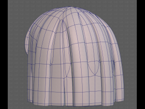 Base Hair for girl V01 3D Модель