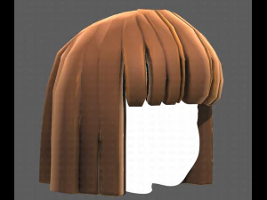 Base Hair for girl V01 3D Model