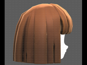 Base Hair for girl V01 3D Модель