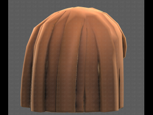 Base Hair for girl V01 3D Модель