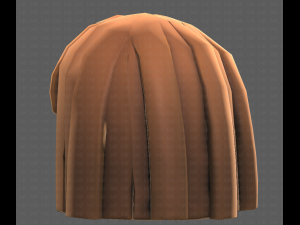 Base Hair for girl V01 3D Модель