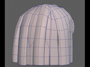 Base Hair for girl V01 3D Модель