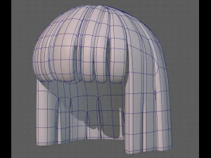 Base Hair for girl V01 3D Model