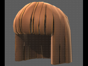 Base Hair for girl V01 3D Модель