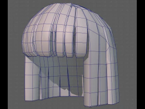Base Hair for girl V01 3D Model