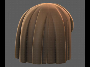 Base Hair for girl V01 3D Model