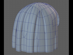 Base Hair for girl V01 3D Модель