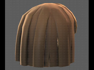 Base Hair for girl V01 3D Model