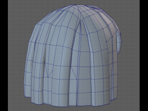 Base Hair for girl V01 3D Модель