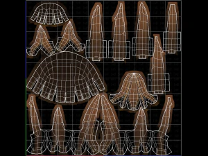 Base Hair for girl V01 3D Model