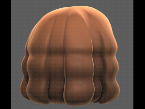 Base Hair for girl V02 Modelo 3D