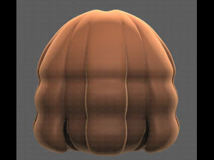 Base de pelo para ni&ntilde;a V02 Modelo 3D