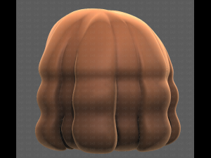 Base Hair for girl V02 Modelo 3D