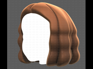 Base Hair for girl V02 Modelo 3D