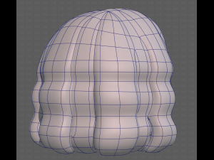 Base Hair for girl V02 Modelo 3D