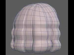 Base de pelo para ni&ntilde;a V02 Modelo 3D