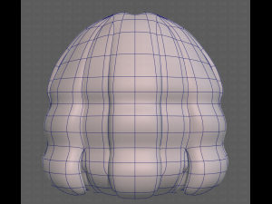 Base Hair for girl V02 Modelo 3D