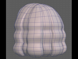 Base Hair for girl V02 Modelo 3D