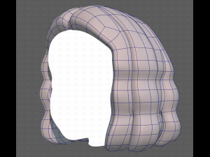 Base Hair for girl V02 Modelo 3D