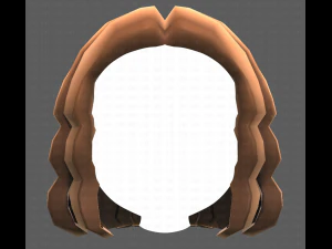 Base de pelo para ni&ntilde;a V02 Modelo 3D
