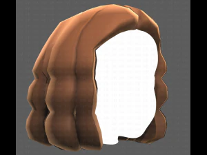 Base de pelo para ni&ntilde;a V02 Modelo 3D
